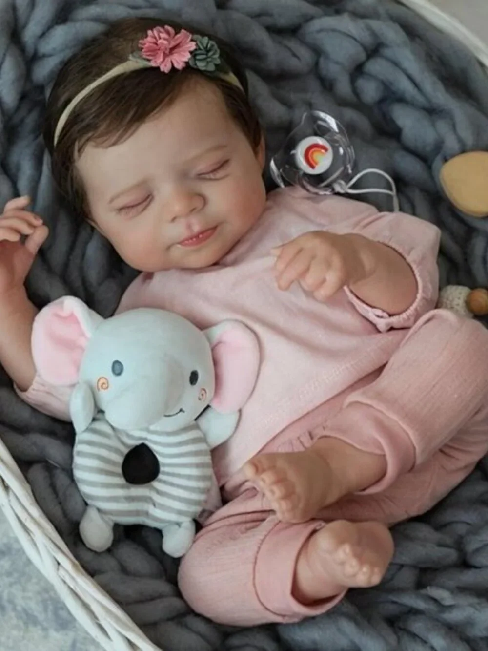 18 Inch Lifelike Reborn Baby Girl Newborn Doll Hand Painted Posable Realistic